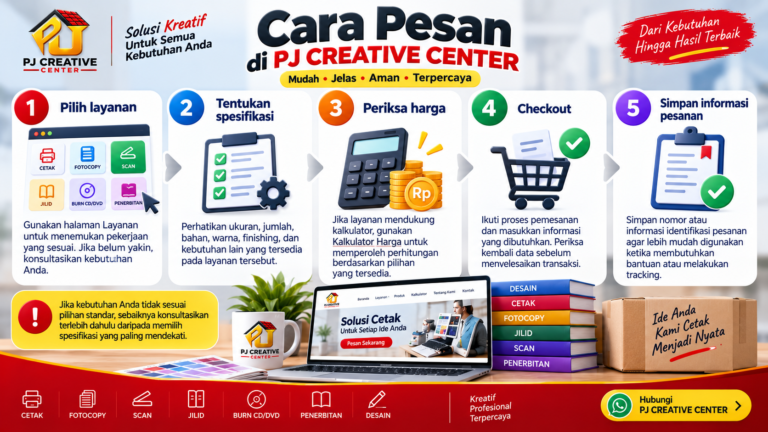 Cara Memesan Layanan PJ CREATIVE